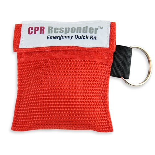 CPR Responder Keychain Barrier Red