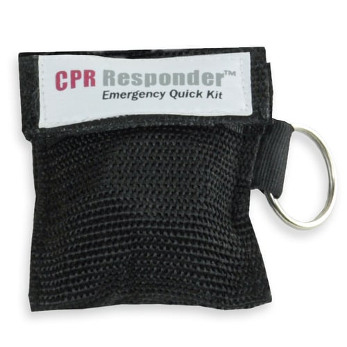 CPR Responder Keychain Barrier Black