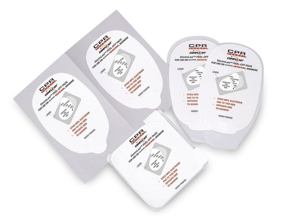 ElectroLast AED Trainer Electrode Peel-Off Pads By Nasco - 5 Pairs