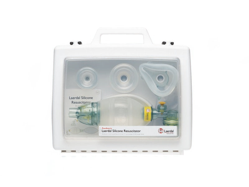 Laerdal LSR Reusable Pediatric Complete Resuscitator with Display Case