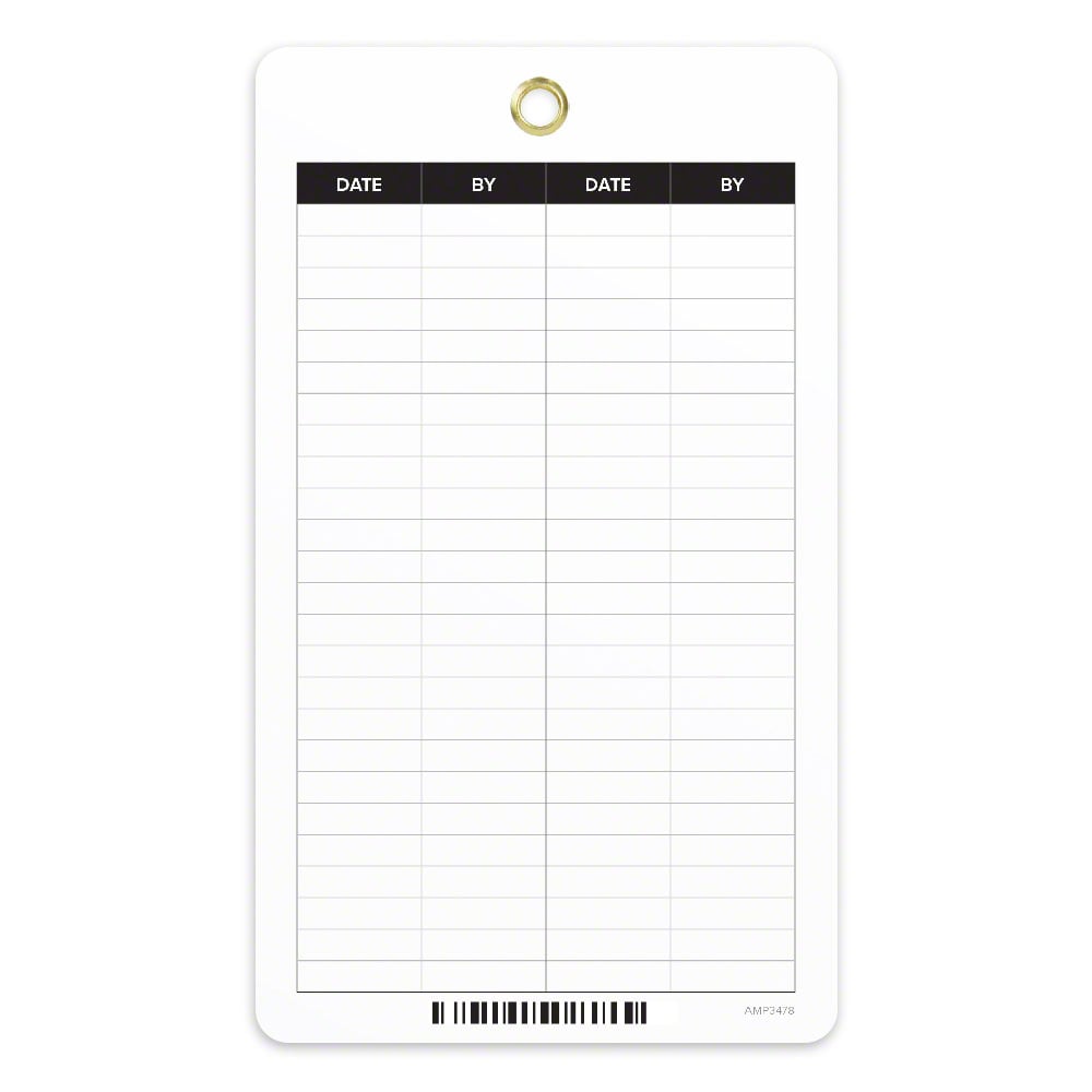 AED Check Tag back Side