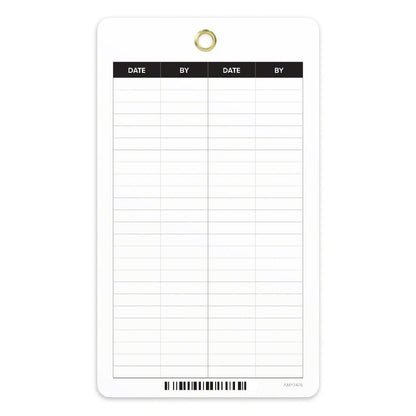 AED Check Tag back Side