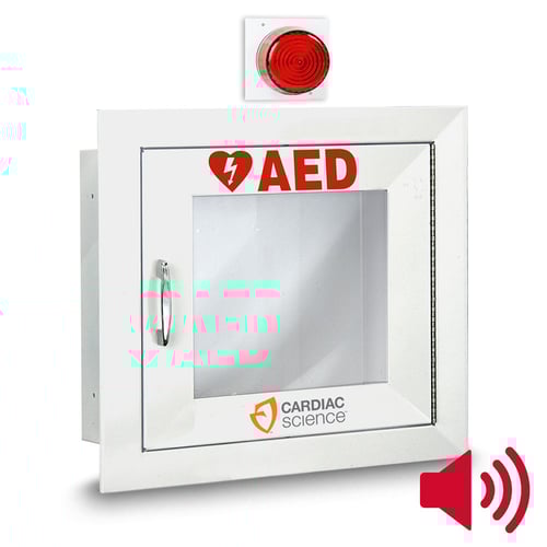 Cardiac Science Standard Size AED Cabinet With Audible Alarm And Strobe Light
