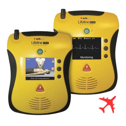 Defibtech Lifeline VIEW and ECG AED Aviation AED Defibrillator