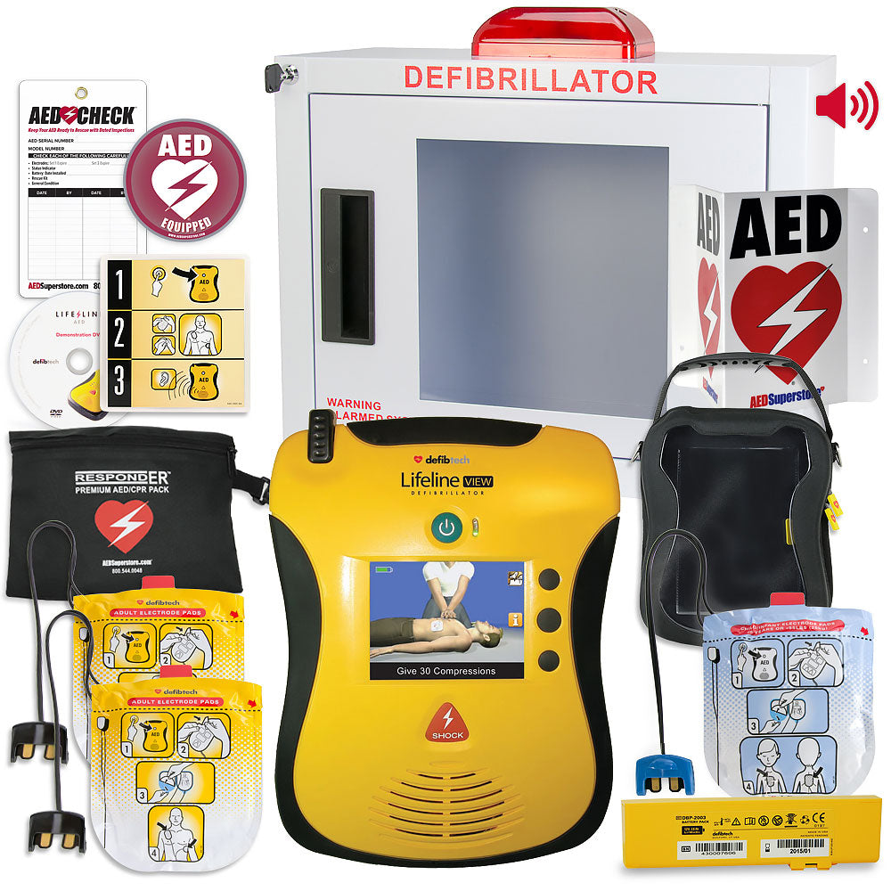 Defibtech Lifeline VIEW/ECG AEDs - Value Package For Church