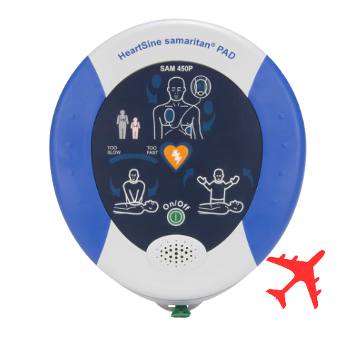 HeartSine Samaritan PAD 450P AED Defibrillator For Aviation