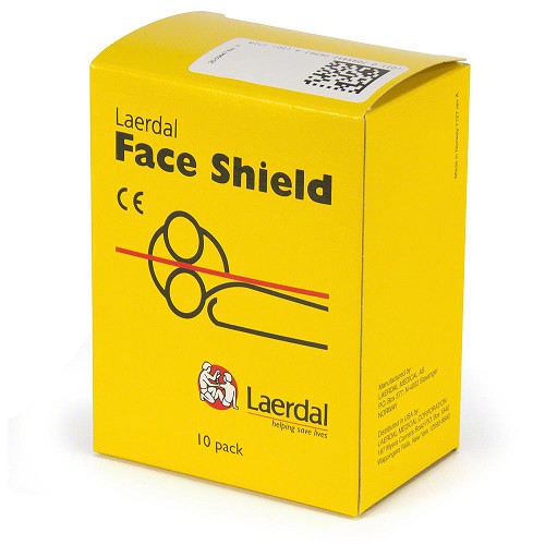 Laerdal Face Shield CPR Barrier Keyring Refill Box