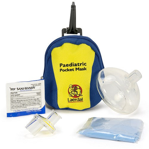 Laerdal Pediatric Pocket Mask Gloves And Wipe In Soft Pack