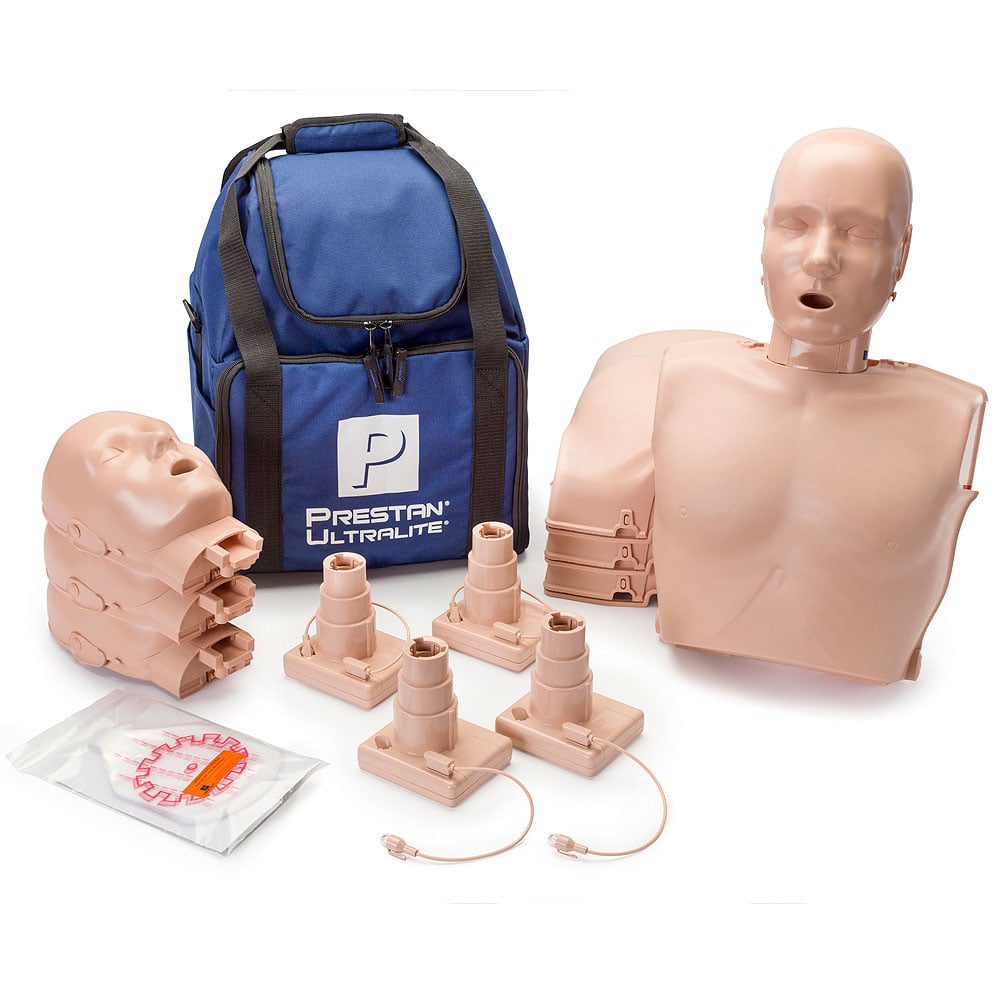 PRESTAN Diversity Ultralite Manikins w/CPR Feedback 4-Pack