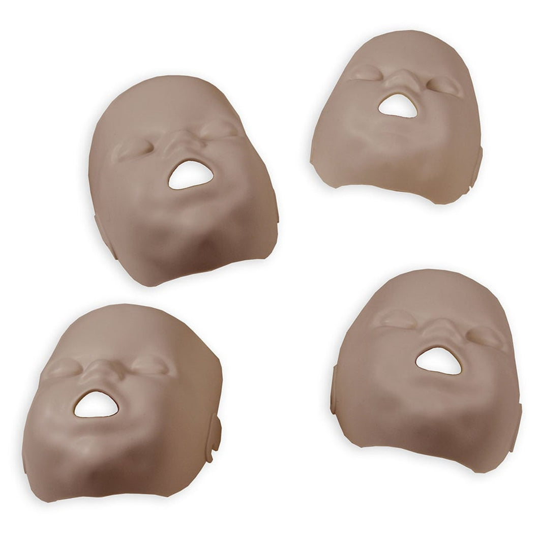 PRESTAN Replacement Face Skins for the Professional Infant Dark Skin Manikin (4-Pack)