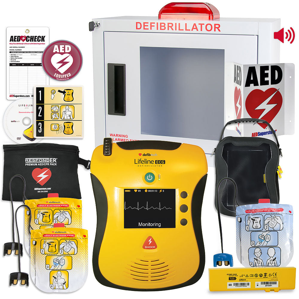 Defibtech Lifeline VIEW/ECG AEDs - Value Package For Church