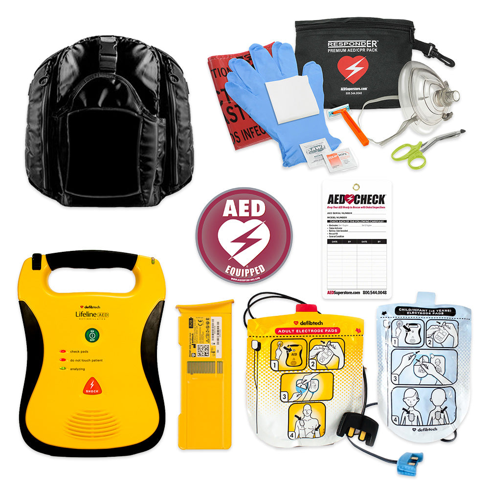 Defibtech Lifeline Sports AED Package