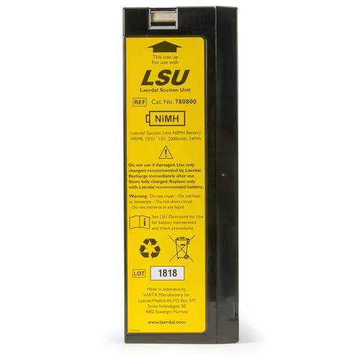 Laerdal Suction Unit Nimh Battery Front Side