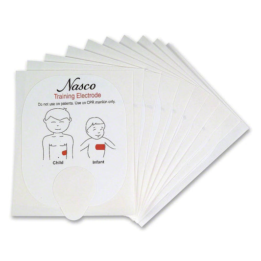 Life/Form Replacement Pediatric Training Electrodes For Tthe Universal AED Trainer By Nasco - 5 Pairs
