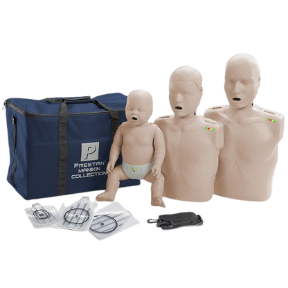 Prestan Collection Medium Skin Manikins with CPR Monitor