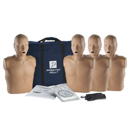 Professional Manikin Dark Skin Adult 4-Pack with CPR Monitor