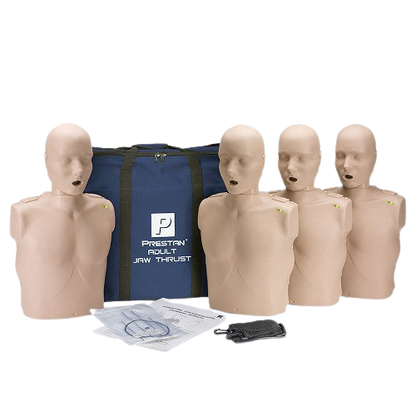 Professional Manikin Medium Skin Tone Adult 4-Pack with CPR Monitor