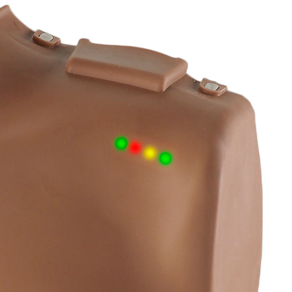 Single Adult Dark Skin Manikin with CPR Monitor