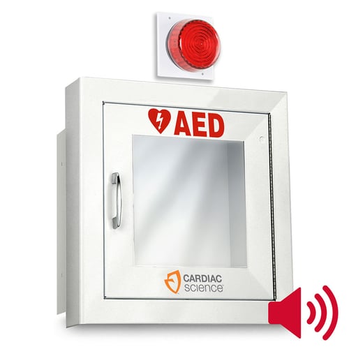 Standard Size AED Cabinet With Audible Alarm And Strobe Light