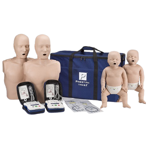 Prestan® Manikin Professional TAKE2™ Manikins Diversity Kit w/CPR Monitors and AED Trainers Package