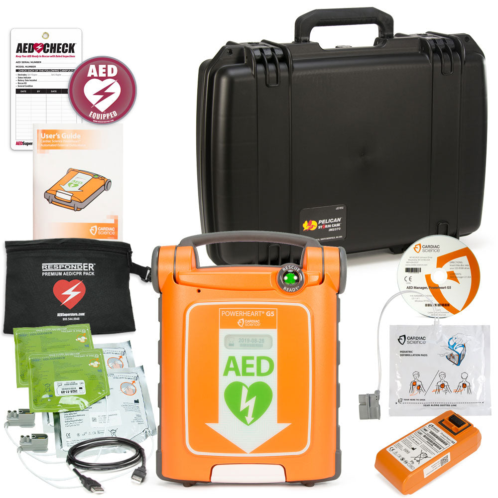 Cardiac Science Powerheart AED G5 Mobile Responder Value Package