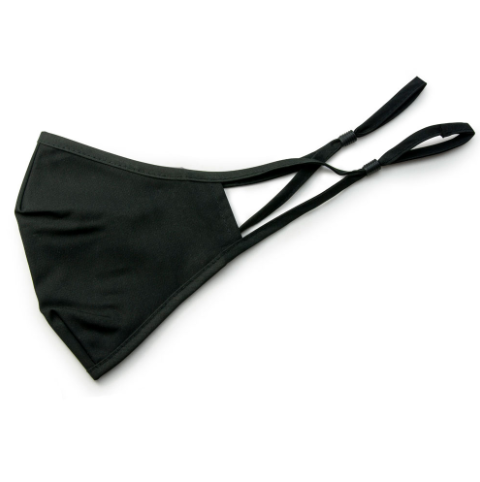 Reusable Cloth Mask - Black w/Filter Pouch - Adult