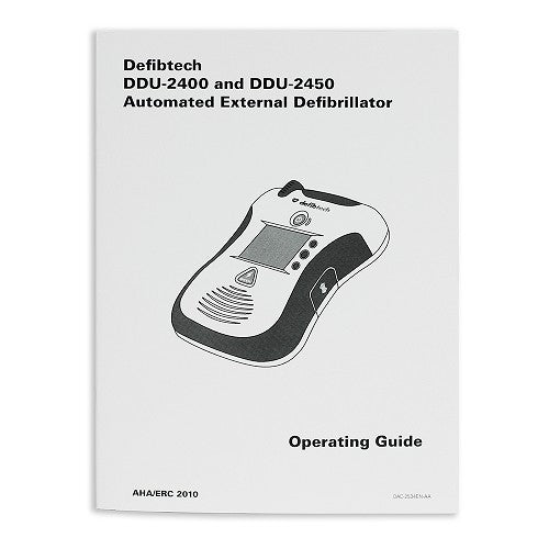 Operating Guide for Defibtech Lifeline ECG/PRO AED