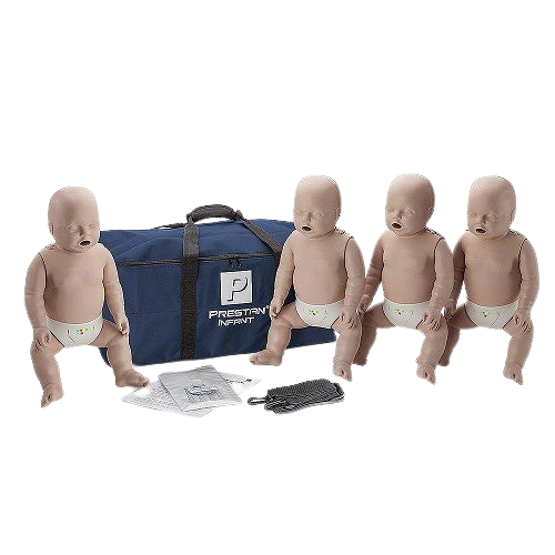 Prestan Infant Medium Skin Manikin 4-Pack with CPR Monitor