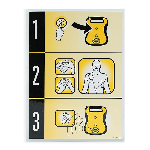 Defibtech Lifeline™ AED Quick Use Card