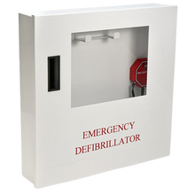 Load image into Gallery viewer, Defibtech Lifeline or Lifeline AUTO AED Wall Mount Cabinet with Audible Alarm
