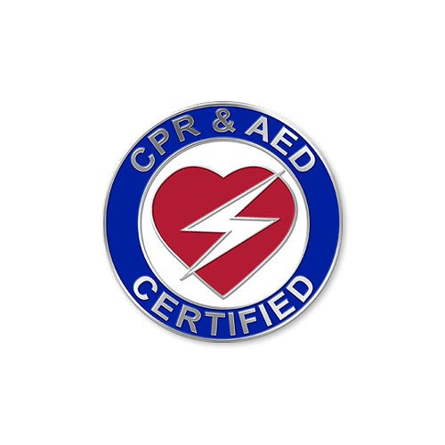 Heart CPR/AED Certification Pin - 1