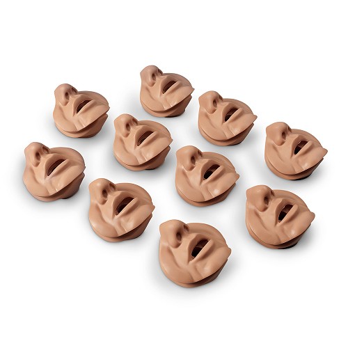Life/Form Bariatric Manikin Replacement Face Inserts White 10-pack