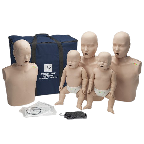 Prestan Manikin Professional Medium Skin Family Pack with CPR Monitor