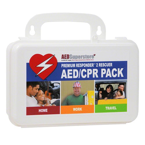 2 Rescuer RespondER® PREMIUM CPR/AED Pack with Masks in Hard Case