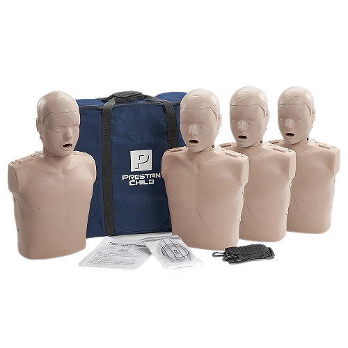 Prestan Child Medium Skin Manikin 4-Pack without CPR Monitor