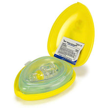 Load image into Gallery viewer, Laerdal Pocket Mask w/Oxygen Inlet &amp; Head Strap w/Gloves &amp; Wipe in Yellow Hard Case
