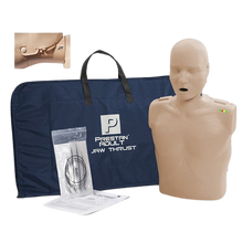 Load image into Gallery viewer, Prestan Professional Adult Jaw Thrust Medium Skin Manikin with CPR Monitor

