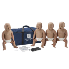 Load image into Gallery viewer, Prestan Infant Dark Skin Manikin 4-Pack with CPR Monitor
