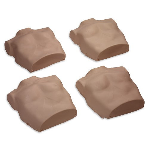 Replacement Torso Skins for the Prestan Professional Child Dark Skin Manikin (4-Pack)