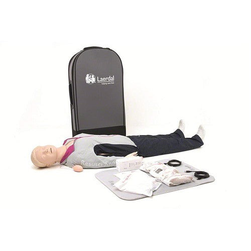 Laerdal Resusci Anne QCPR Full Body w/ Trolley Case - Rechargeable