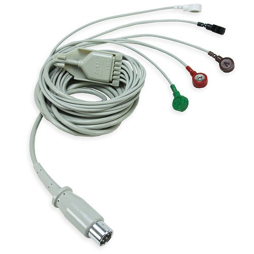 5-lead Patient Cable with integral lead wires for ZOLL E, M & R Series Defibrillators